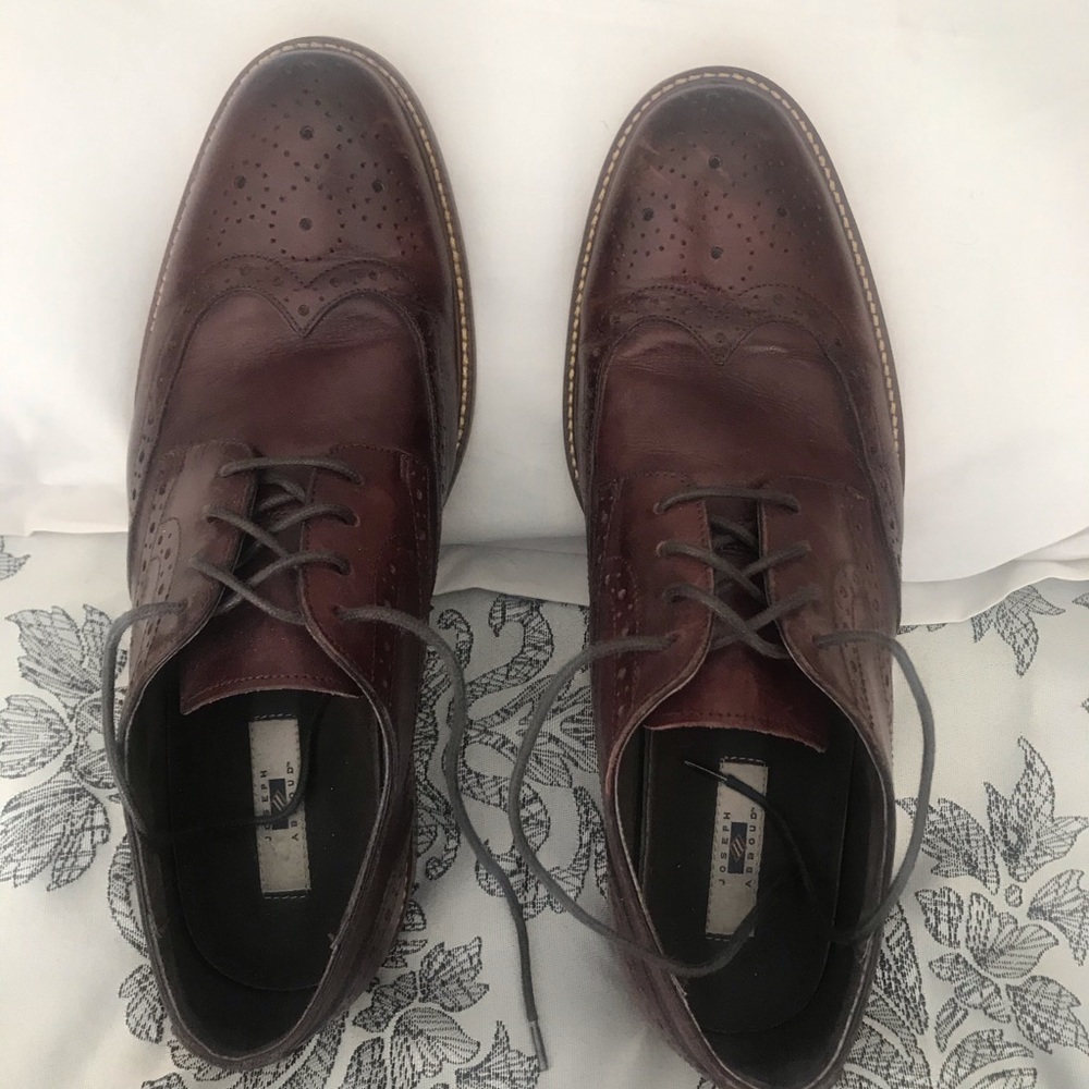 Joseph Abboud Maroon dress shoes